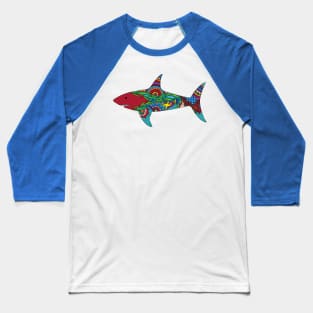 Henna Shark Baseball T-Shirt